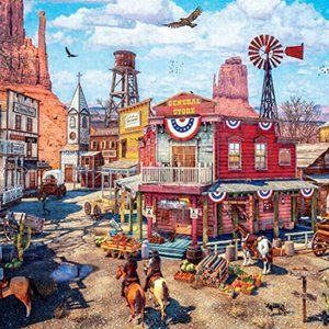 Old Western Town 500 piece Jigsaw Puzzle